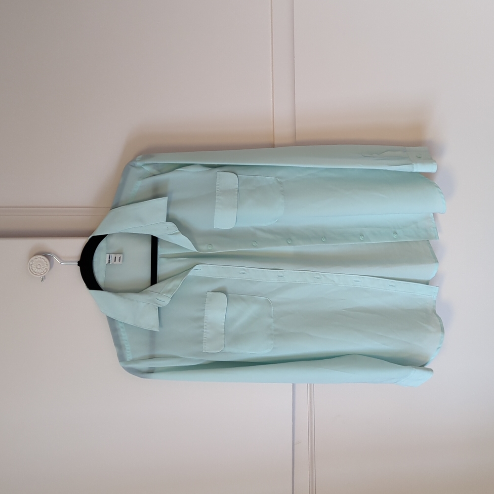 Old Navy Sheer Button Down Blouse size M